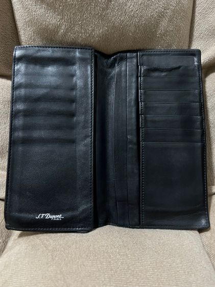 S.T. Dupont paris black long wallet รูปที่ 2