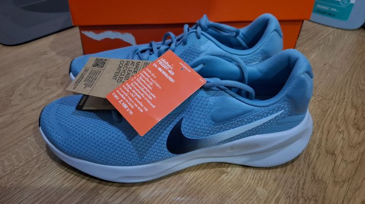 รองเท้าวิ่ง Nike Revolution 7 Unisex สีฟ้า มือหนึ่งสภาพใหม่ พร้อมกล่อง รูปที่ 5