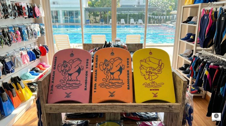 ➗➰ คิดราคาคนละครึ่ง 🏊🤿 โฟมว่ายน้ำ 3 ชิ้น Asian Game 1998 FBT 3 ชิ้น  ของแท้ ใหม่เก่าเก็บ 