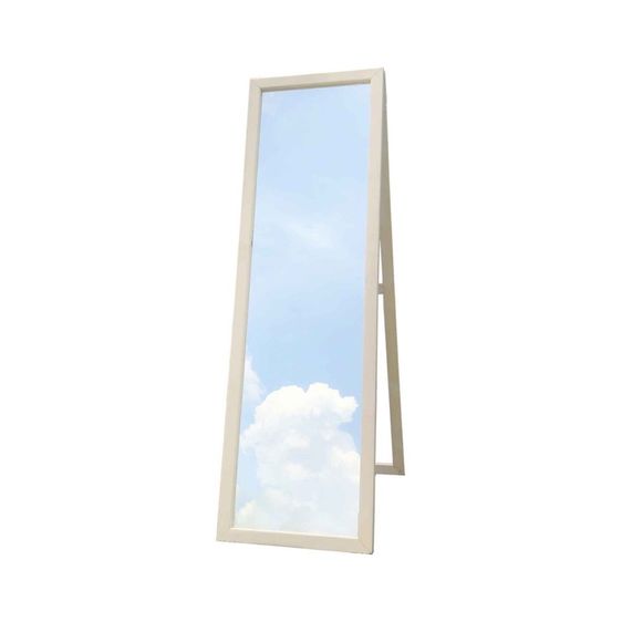 กระจกเต็มตัวกรอบไม้สนแบบมูจิมินิมอล รูปที่ 6