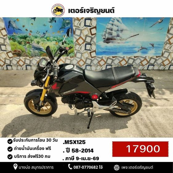 Honda 2014 🛵ยังไงก็ขาย MSX125 ปี 58 เครื่องดี สีสวย สตาร์ทมือ รถบ้านพร้อมใช้งาน เปลี่ยนน้ำมันเครื่องฟรี ส่งฟรี30กิโล