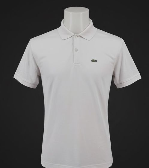 Lacoste Men's Polo Shirt Short Sleeve Classic Fit Pique White