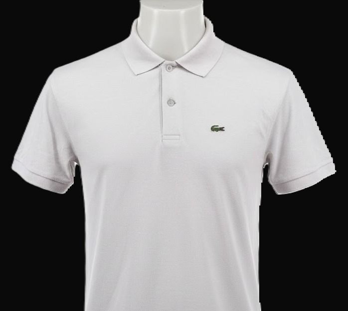 Lacoste Men's Polo Shirt Short Sleeve Classic Fit Pique White รูปที่ 4