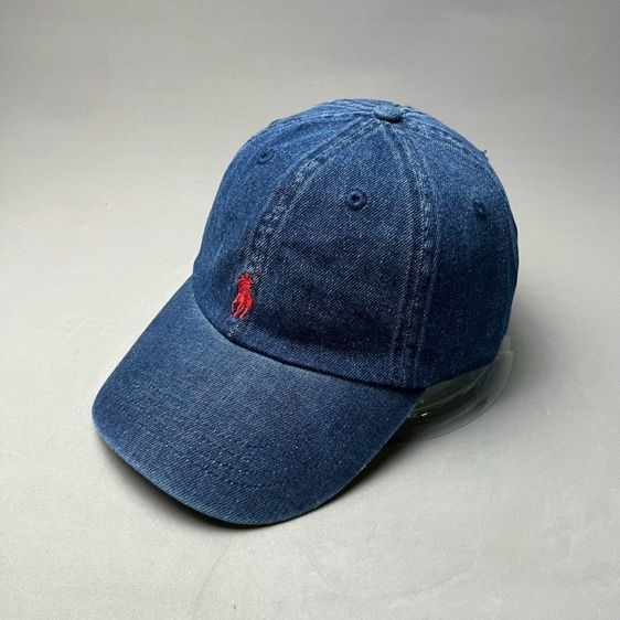 หมวกและหมวกแก๊ป หมวกผ้ายีนส์ POLO RALPH LAUREN แท้ 💯 สภาพดีมาก งานปักโลโก้แดงสวย ทรงสวย ตัวปรับทองเหลือง หายากน่าสะสมครับ