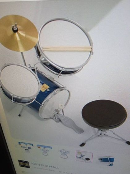 ขายกลองชุดกลาง มือสองสภาพดี ราคา 1500 บาทส่งฟรีค่ะ รูปที่ 2