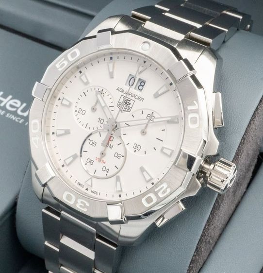 ขาว TAG Heuer 43 mm Aquaracer 300M Quartz CAY1111.BA0927 Watch