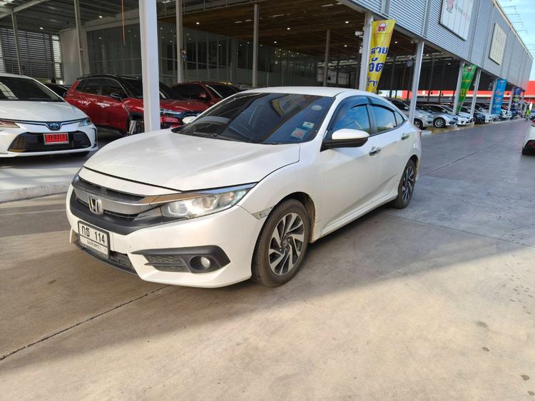 Honda Civic 2016 1.8 E i-VTEC Sedan เบนซิน ไม่ติดแก๊ส เกียร์อัตโนมัติ ขาว รูปที่ 3