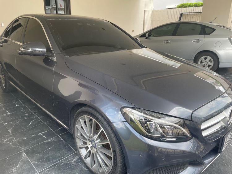 Mercedes-Benz C-Class 2016 C350 Sedan ปลั๊กอินไฮบริด (PHEV) ไม่ติดแก๊ส เกียร์อัตโนมัติ เทา รูปที่ 2
