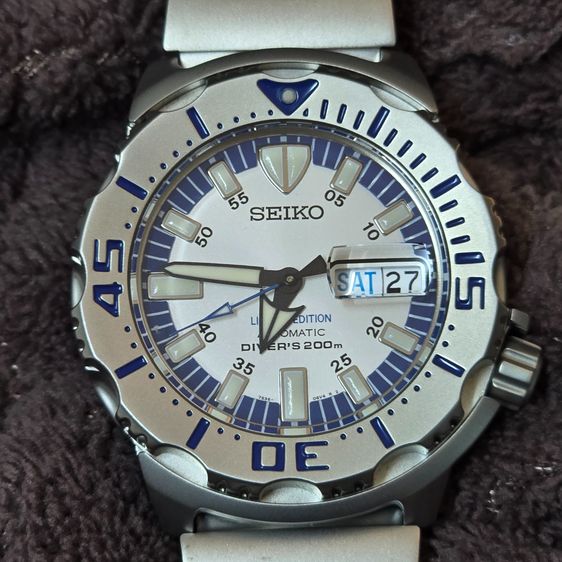 เงิน Seiko SKZ331K1 Snow Monster Limited Edition