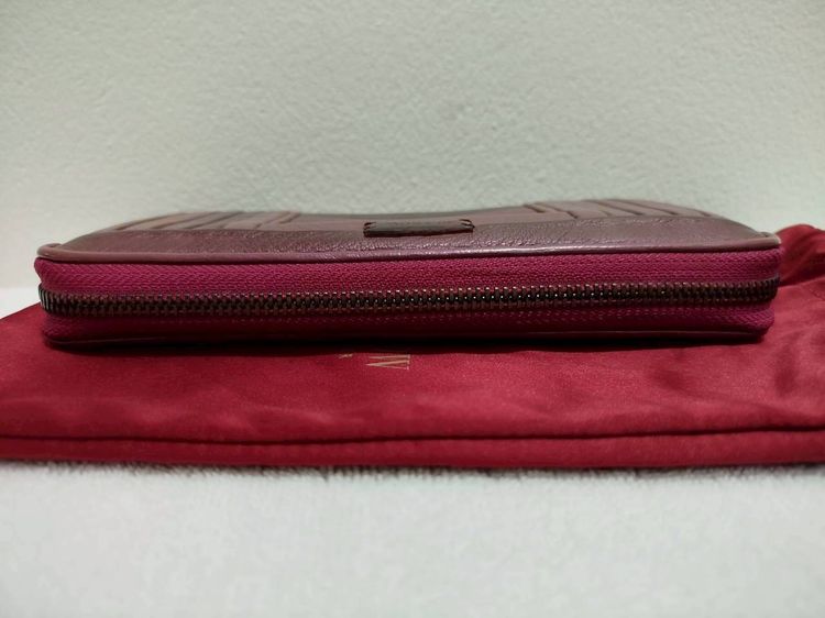 (ของแท้) กระเป๋าสตางค์หนังแกะ แบบยาว Flynow  รูปที่ 5