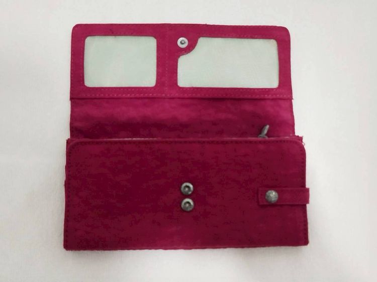 (ของแท้) กระเป๋าสตางค์แบบยาว KIPLING สีชมพูบานเย็น. รูปที่ 6
