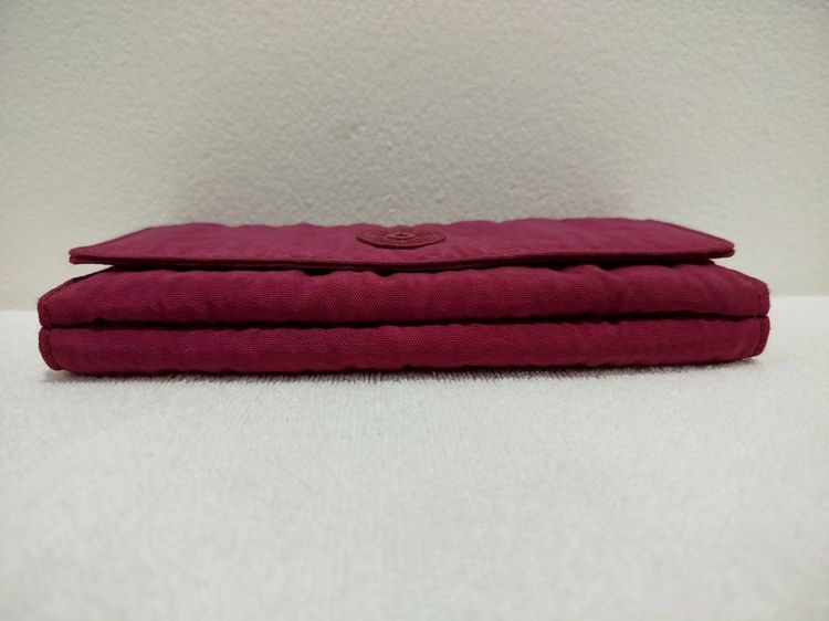 (ของแท้) กระเป๋าสตางค์แบบยาว KIPLING สีชมพูบานเย็น. รูปที่ 4
