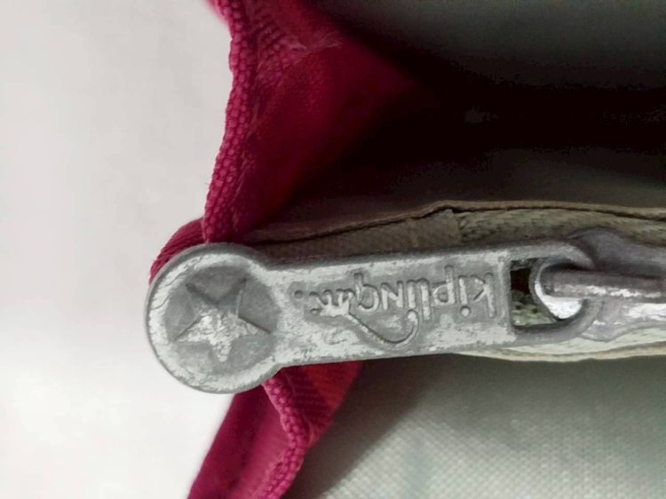 (ของแท้) กระเป๋าสตางค์แบบยาว KIPLING สีชมพูบานเย็น. รูปที่ 8