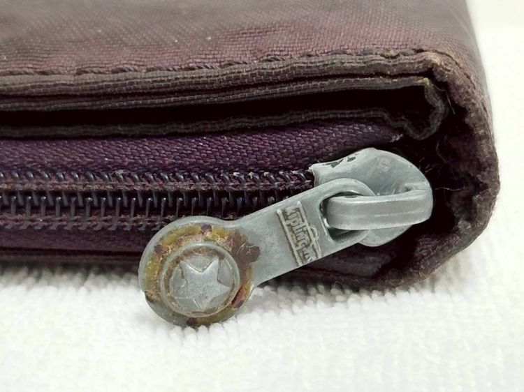 (ของแท้) กระเป๋าสตางค์ KIPLING สีม่วงลาย. รูปที่ 12