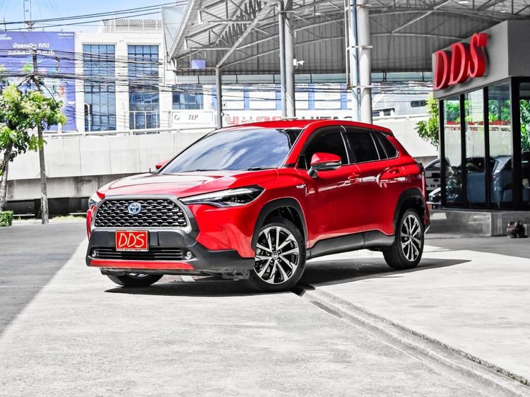 รถ Toyota Corolla Cross 1.8 HEV Premium สี แดง