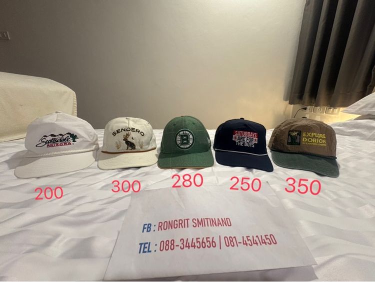 หมวกและหมวกแก๊ป หมวกแก๊ป