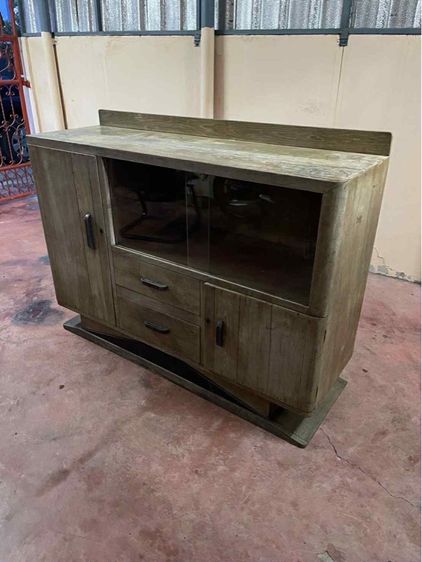 ตู้ไซบอท ขาแชมเปญไม้สักทั้งหลัง รูปที่ 2