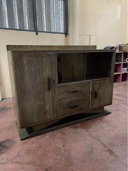 ตู้ไซบอท ขาแชมเปญไม้สักทั้งหลัง