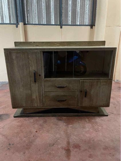 ตู้ไซบอท ขาแชมเปญไม้สักทั้งหลัง รูปที่ 6