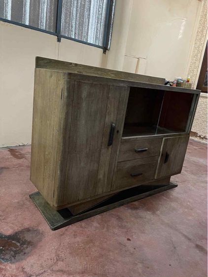 ตู้ไซบอท ขาแชมเปญไม้สักทั้งหลัง รูปที่ 3