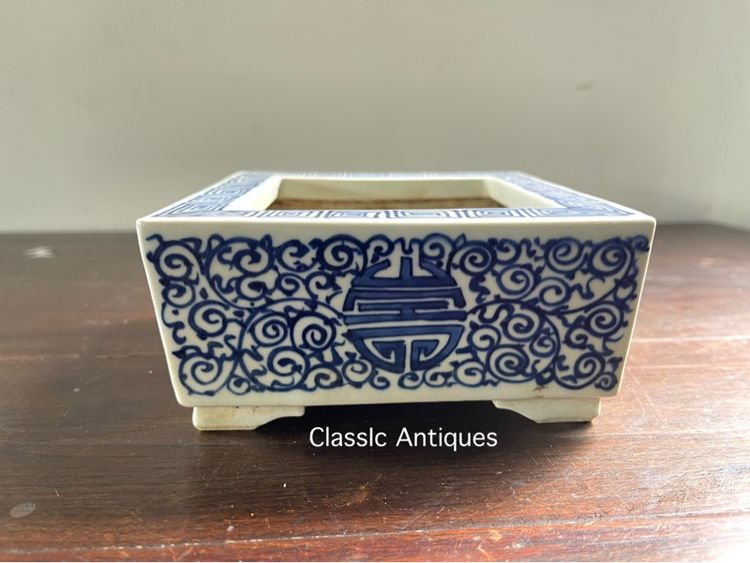 กระถางกังไส ลายคราม สะสม รูปที่ 8