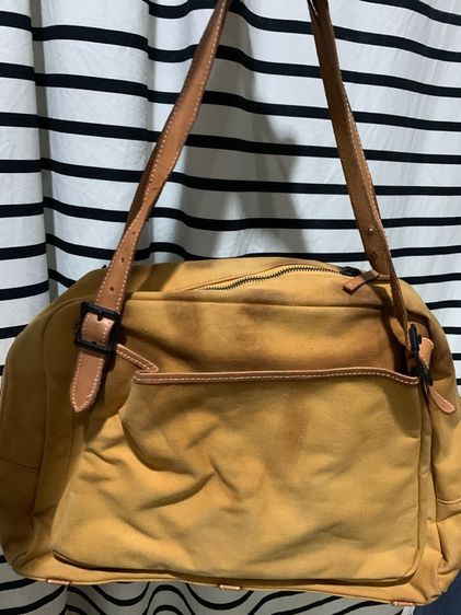 ขาย Shoulder Bag ใช้สะพาย หรือถือได้ เป็นกระเป๋าแบรนด์นอก ผลิตจากผ้า CANVAS สวยๆ ผสมหนังแท้  รูปที่ 3