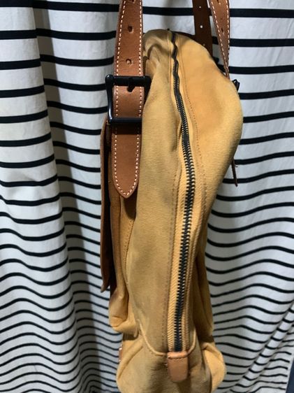 ขาย Shoulder Bag ใช้สะพาย หรือถือได้ เป็นกระเป๋าแบรนด์นอก ผลิตจากผ้า CANVAS สวยๆ ผสมหนังแท้  รูปที่ 5