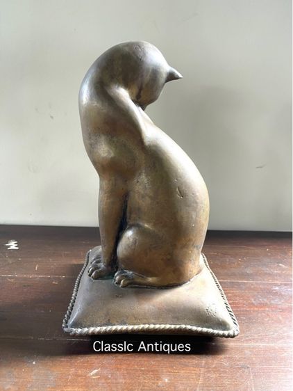 รูปปั้น แมว ทองเหลืองสะสม รูปที่ 4