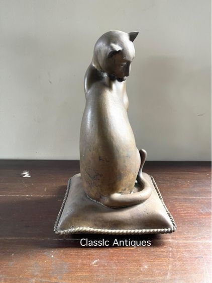 รูปปั้น แมว ทองเหลืองสะสม รูปที่ 3