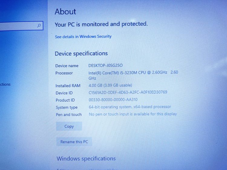 Notebook HP 1000 i5 Gen 3 Ram 4 แบตนาน ใช้งานได้ดี ราคาถูกใจ รูปที่ 3