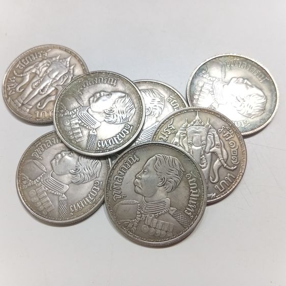 เหรียญร.5 ครูที่ระลึกรูปช้างเอราวัณสามเศียรของพระอินทร์  อีกด้านเป็นรูปพระพุทธเจ้าหลวงล้นเกล้ารัชการที่5สภาพเก่าสวยงามน่าสะสม   รูปที่ 6