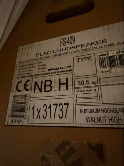 ลำโพง Hi-End ELAC FS409 สีวอลนัท รูปที่ 3