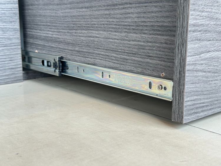 เตียง 5 ฟุต โครงไม้ MDF สีเทา แผ่นรองไม้ MDF 3 แผ่นสีขาว รูปที่ 14
