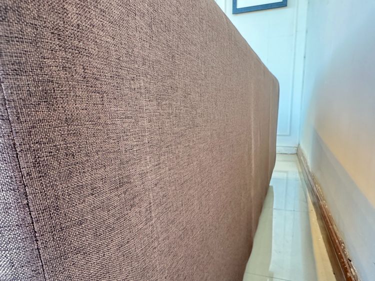โซฟาแอล 3 ที่นั่ง เบาะผ้าสีน้ำตาล โครงขาเหล็ก แบรนด์ Free Form Furniture  รูปที่ 5