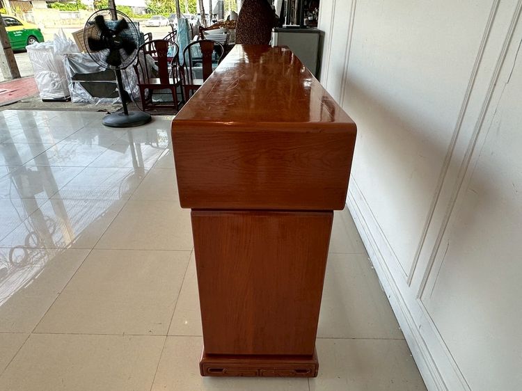 โต๊ะคอนโซลไม้จริง สไตล์จีน ตกแต่งแกะสลักสีทอง รูปที่ 5