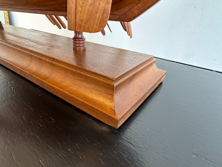 ของตกแต่ง โมเดลเรือ โอเซเบิร์ก เรือไวกิ้ง ฐานไม้อัดสีดำ มีกล่องอะคริลิคให้  รูปที่ 17