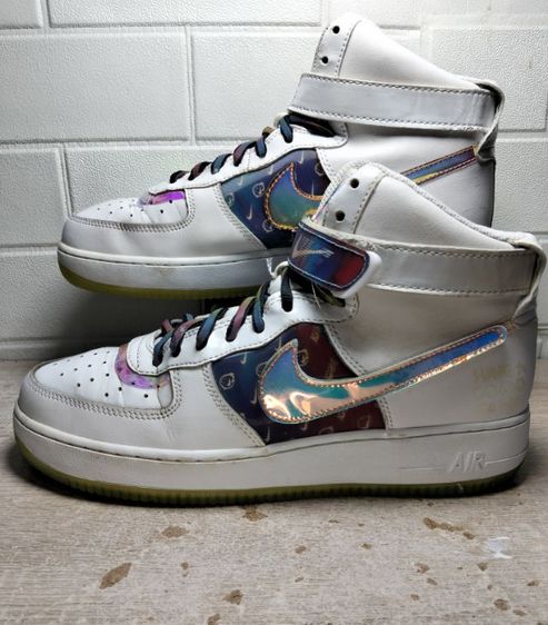 ขาว หนังสังเคราะห์ UK 9 | EU 43 1/3 | US 9.5 รองเท้าผ้าใบหุ้มข้อ Nike เบอร์ 43 ยาว 27.5 cm สภาพดี พร้อมใช้งาน ส่งฟรี