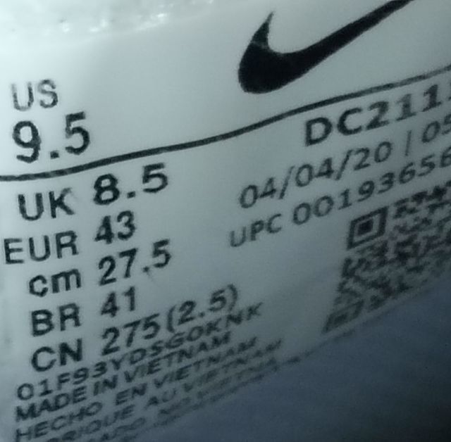 รองเท้าผ้าใบหุ้มข้อ Nike เบอร์ 43 ยาว 27.5 cm สภาพดี พร้อมใช้งาน ส่งฟรี รูปที่ 7