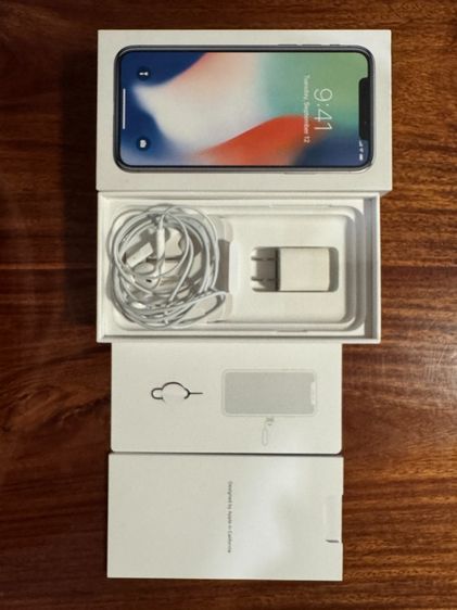 หูฟัง(ไม่เคยใช้) หัวชาร์จ กล่อง  IPHONE X รูปที่ 3