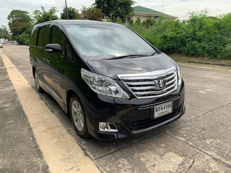 Toyota Alphard 2014 2.4 V Utility-car เบนซิน ไม่ติดแก๊ส เกียร์อัตโนมัติ ดำ รูปที่ 3