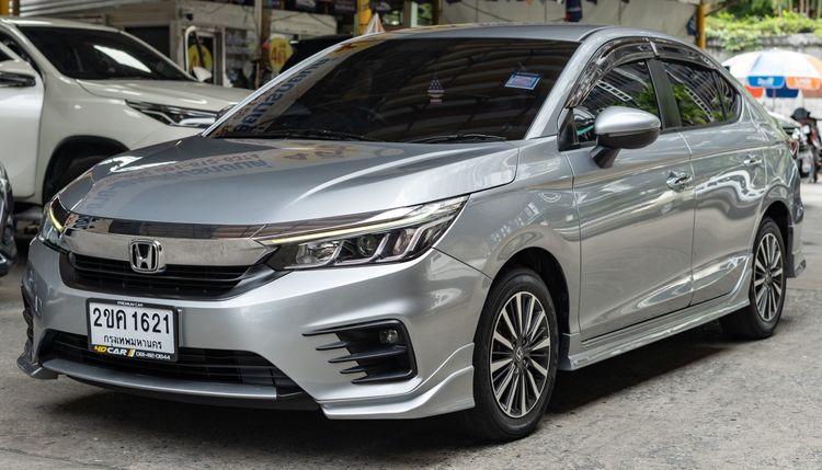 Honda City 2021 1.0 SV Sedan เบนซิน ไม่ติดแก๊ส เกียร์อัตโนมัติ เทา รูปที่ 2