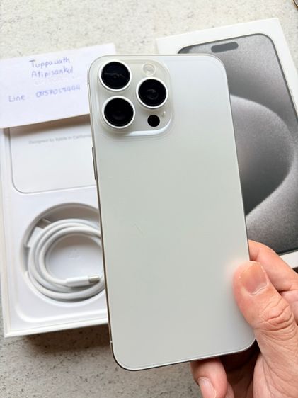 iPhone 15 Pro Max 512 GB White titanium รูปที่ 5