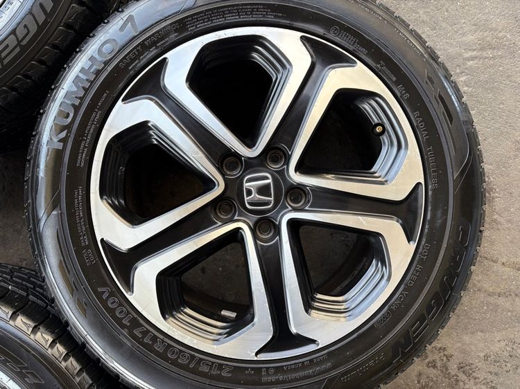 ล้อแม็กขอบ17 HONDA HRV มีรอยตามการใช้งาน พร้อมยางKUMHO215-60-17 ปี23 ปีแท้ รูปที่ 5