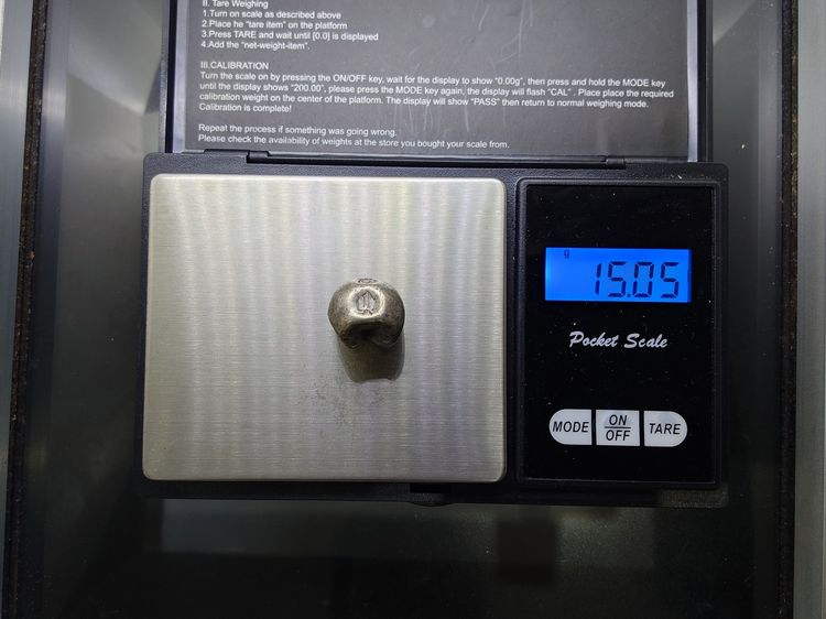 พดด้วง ขนาด 1 บาท ตราตรี สมัยกรุงธนบุรี (พระเจ้าตาก) หายาก สภาพสวย รูปที่ 6