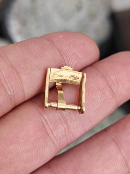 หัวเข็มขัดแท้ Vintage Rolex Buckle 18k ใส่กับสายหนังขนาด 10 มิล ใครหาอยู่จัดไปแบ่งปันครับ รูปที่ 4