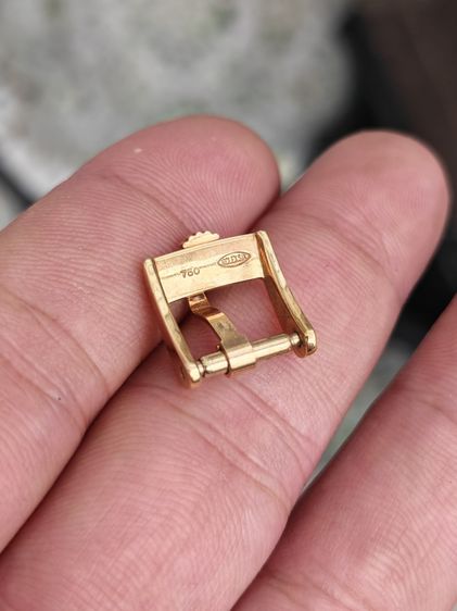 หัวเข็มขัดแท้ Vintage Rolex Buckle 18k ใส่กับสายหนังขนาด 10 มิล ใครหาอยู่จัดไปแบ่งปันครับ รูปที่ 5