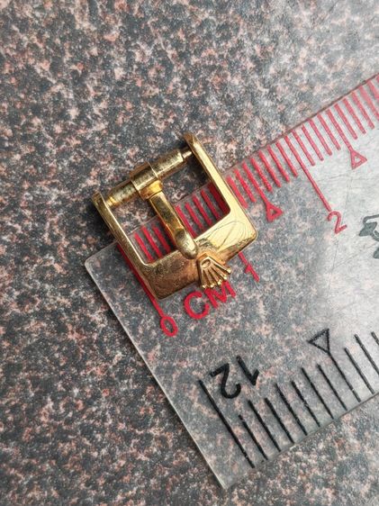 หัวเข็มขัดแท้ Vintage Rolex Buckle 18k ใส่กับสายหนังขนาด 10 มิล ใครหาอยู่จัดไปแบ่งปันครับ รูปที่ 8