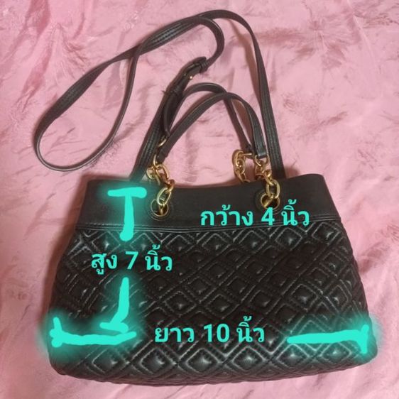 Tory Burch กระเป๋าถือสีดำ มือสอง รูปที่ 6