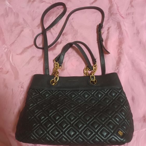 Tory Burch กระเป๋าถือสีดำ มือสอง รูปที่ 3