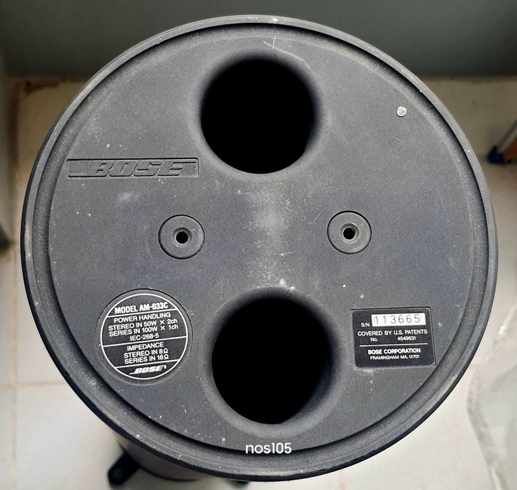 BOSE AM-033C ซับวูฟเฟอร์ทรงกระบอก+ขาตั้งพื้น BOSE Acoustimass SubWoofer SPR โบส รูปที่ 2